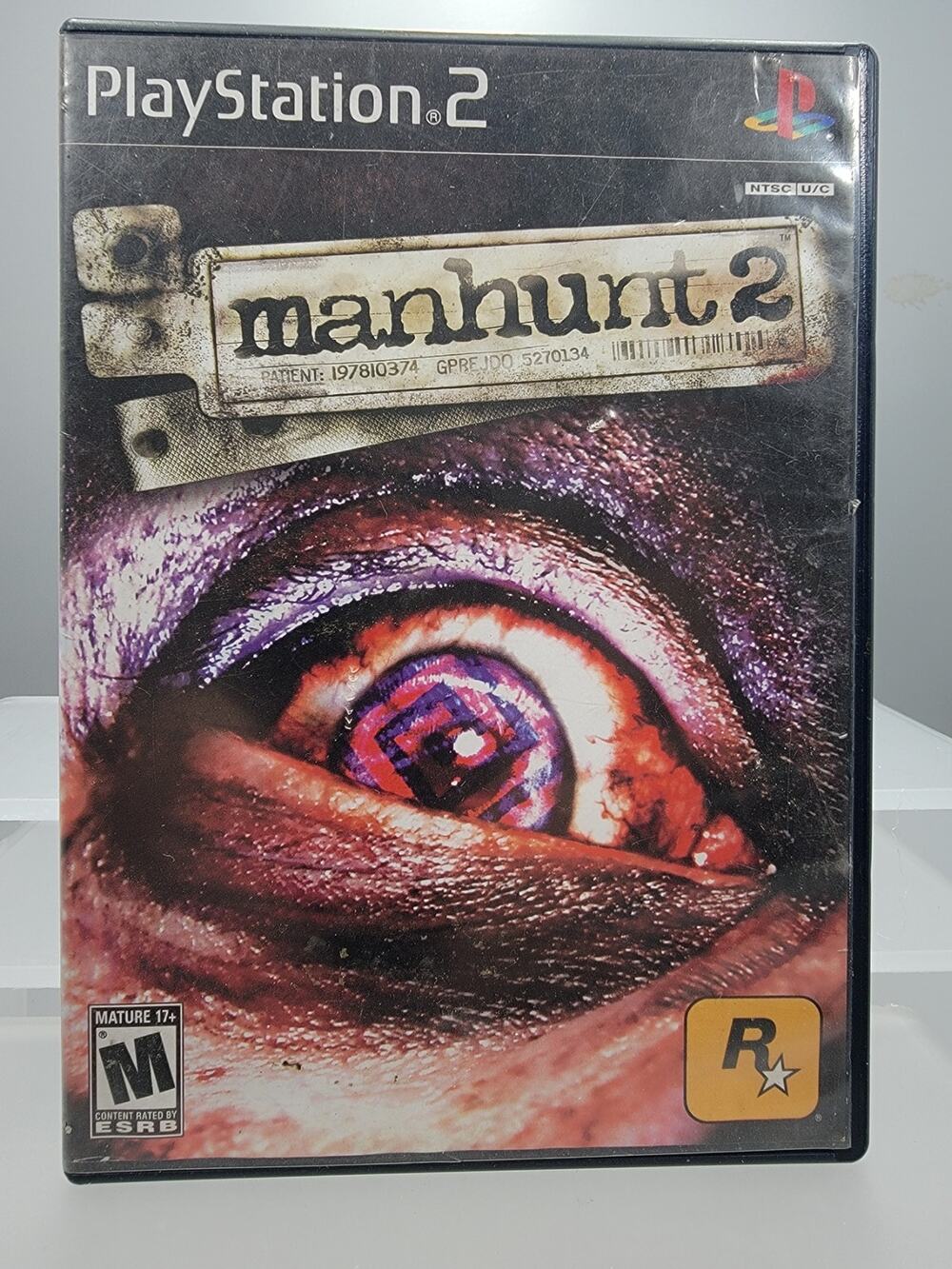 Manhunt 2 PS2 PlayStation 2 Black Label Authentic NTSC W/Manual Tested